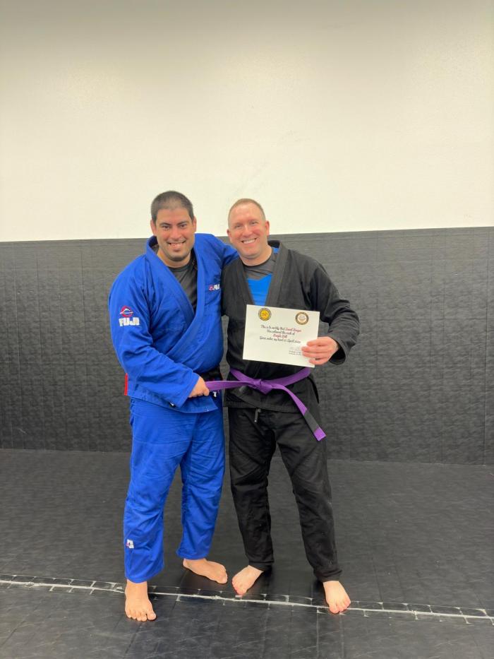 Purple belt · April 27, 2024 · Promoted by Christopher Velez