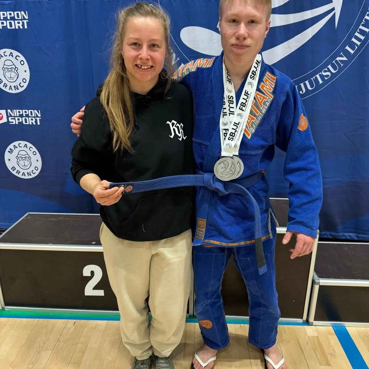 Blue belt · April 28, 2024 · Promoted by Emilia Lång