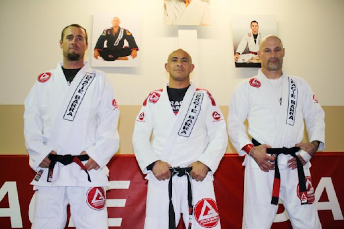 Myself, Ricardo, and Jordan. Black Belt Promotion Day.