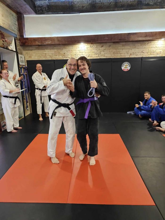 Purple belt · October 28, 2023 · Promoted by Jerry