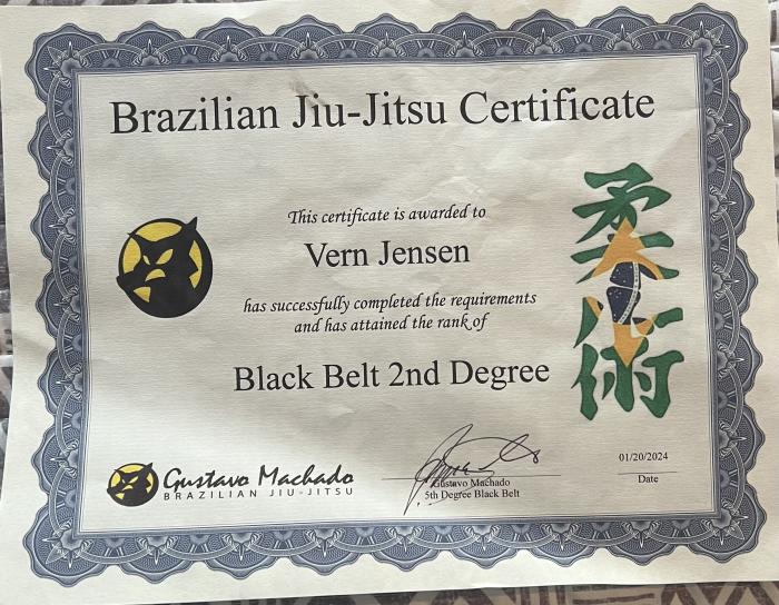 2nd Degree Certificate