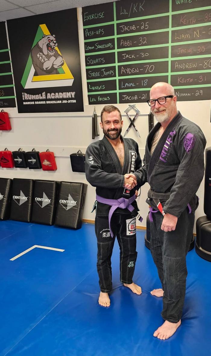 Purple belt · October 26, 2021 · Promoted by Bryan Rumble