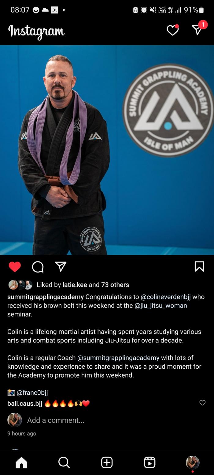 Brown belt · May 4, 2024 · Promoted by Vanessa English