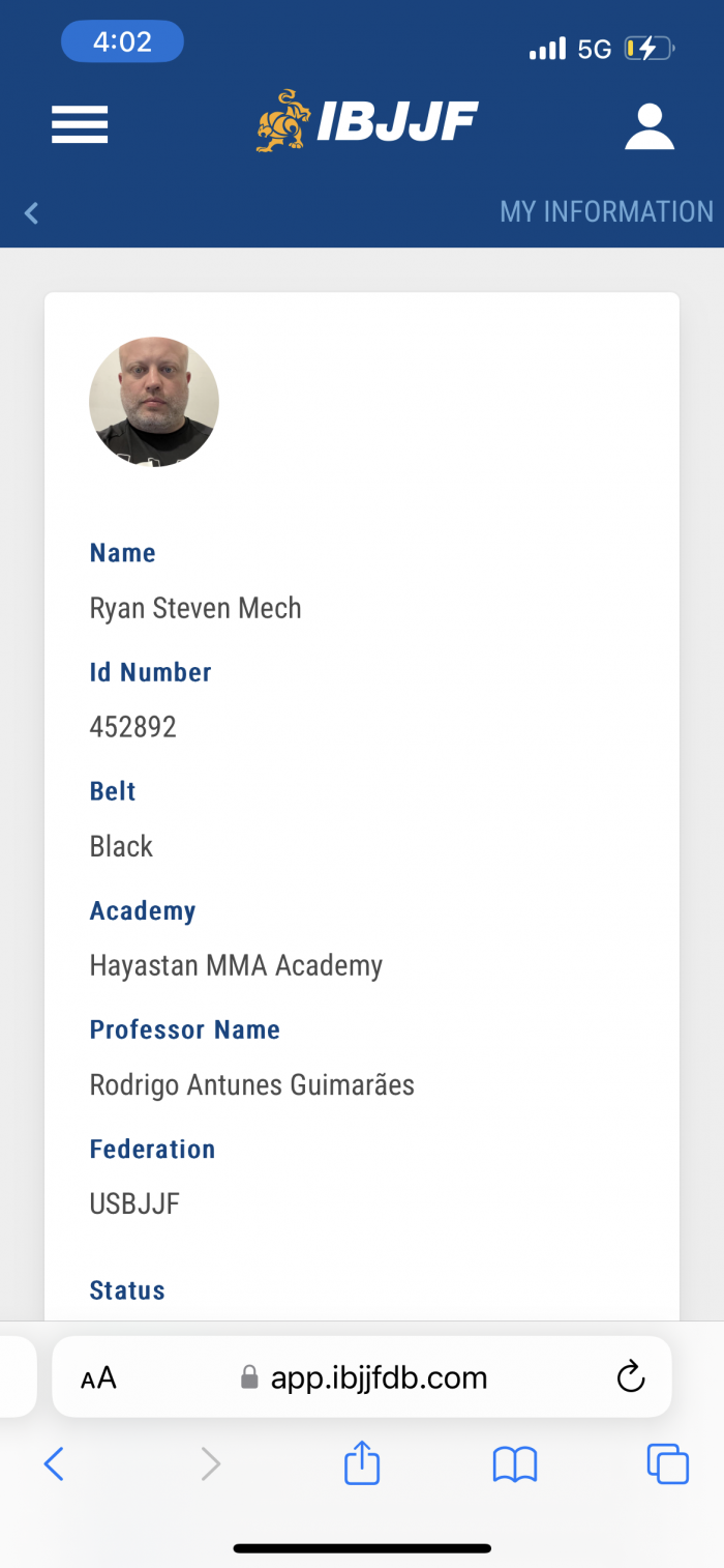 Black belt · May 6, 2024 · Promoted by Gokor Chivichyan
