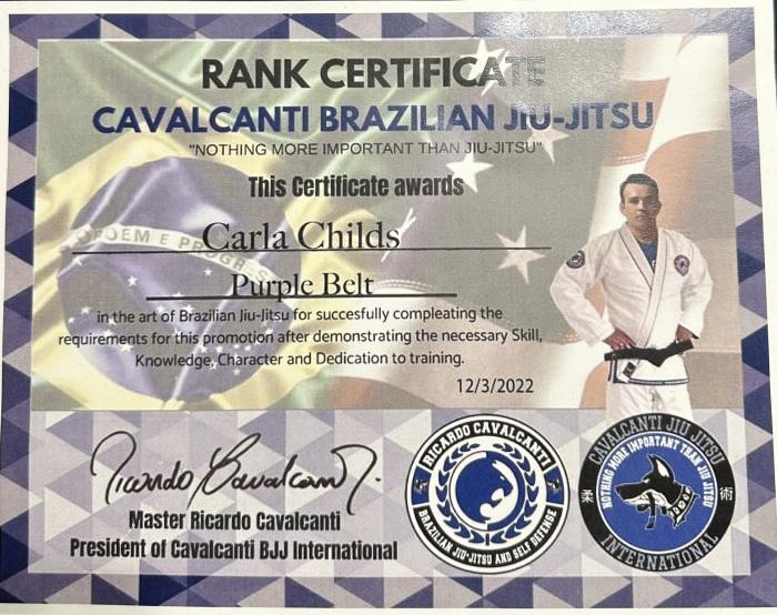 Purple belt · December 20, 2022 · Promoted by Tyrus Cox