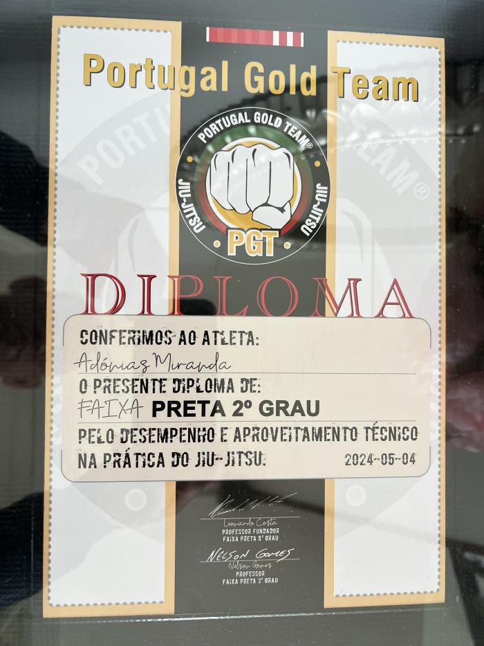 Black belt 2nd degree · May 4, 2024 · Promoted by Leonardo Costa