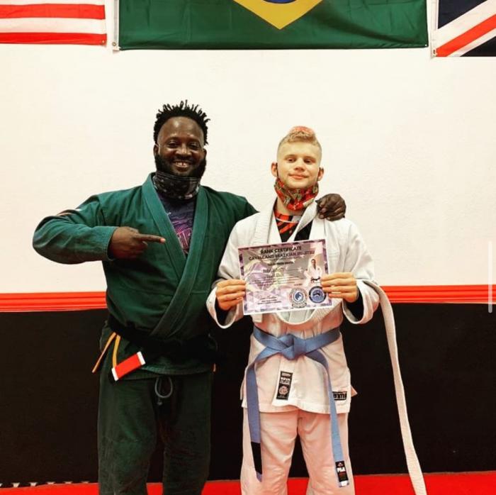 Blue belt · April 12, 2021 · Promoted by Tyrus Cox