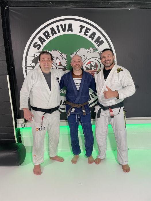 Training at the Carlson Gracie school in Dublin, Ireland.