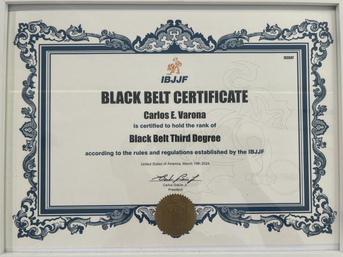 Black belt 3rd degree · October 9, 2020 · Promoted by Edson Diniz