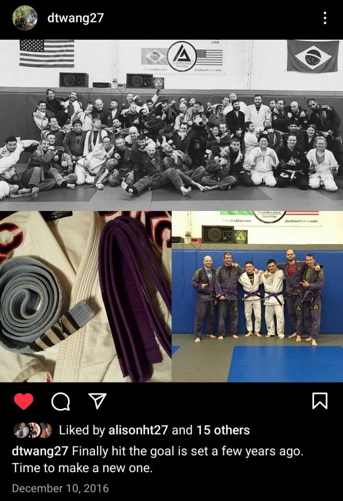 Purple belt ceremony