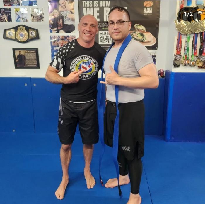 Blue belt · August 25, 2023 · Promoted by Mark Fileccia