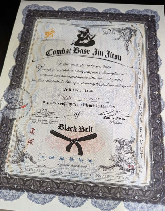 Black belt 1st degree · August 6, 2022 · Promoted by Chris Haueter