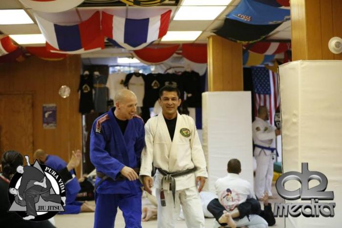 Just doing some jiu-jitsu.