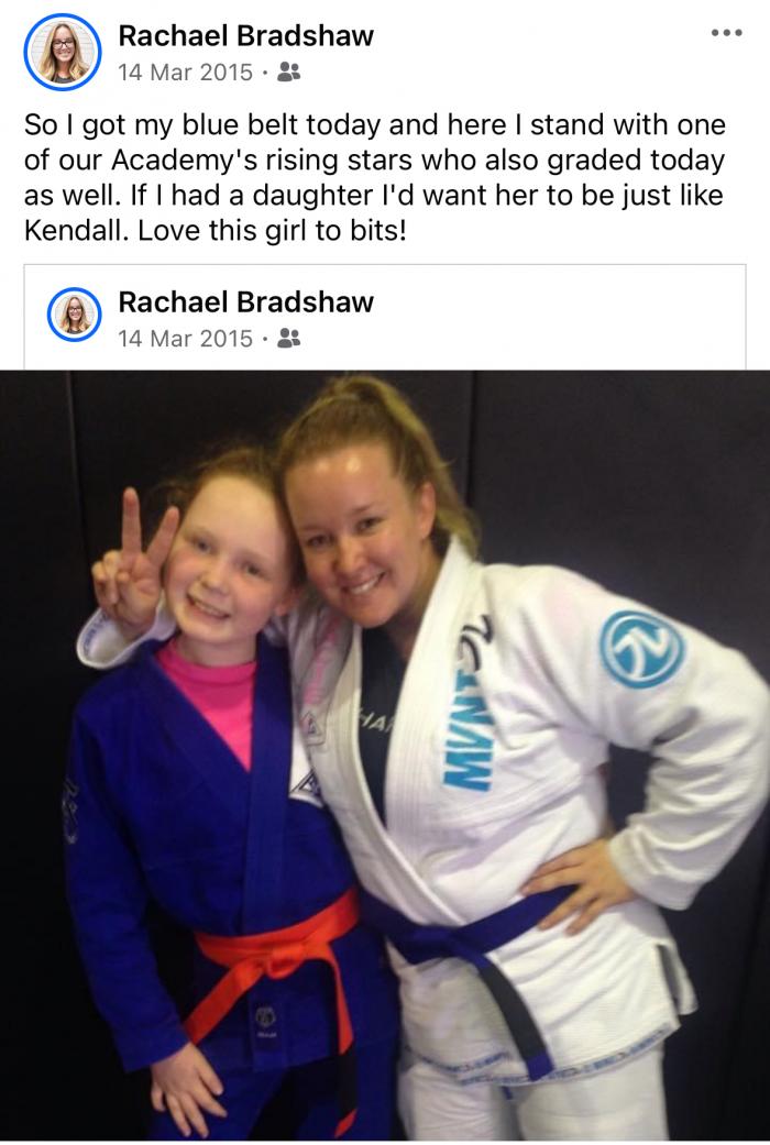 Blue belt · March 14, 2015 · Promoted by Royce Gracie