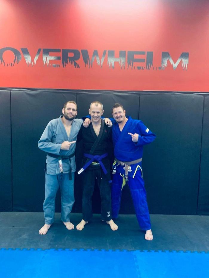 Promotion to Purple with coaches Steve Kennedy and Adam Wyatt