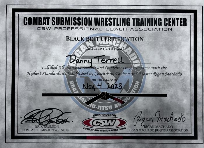 Black belt · November 4, 2023 · Promoted by Erik Paulson