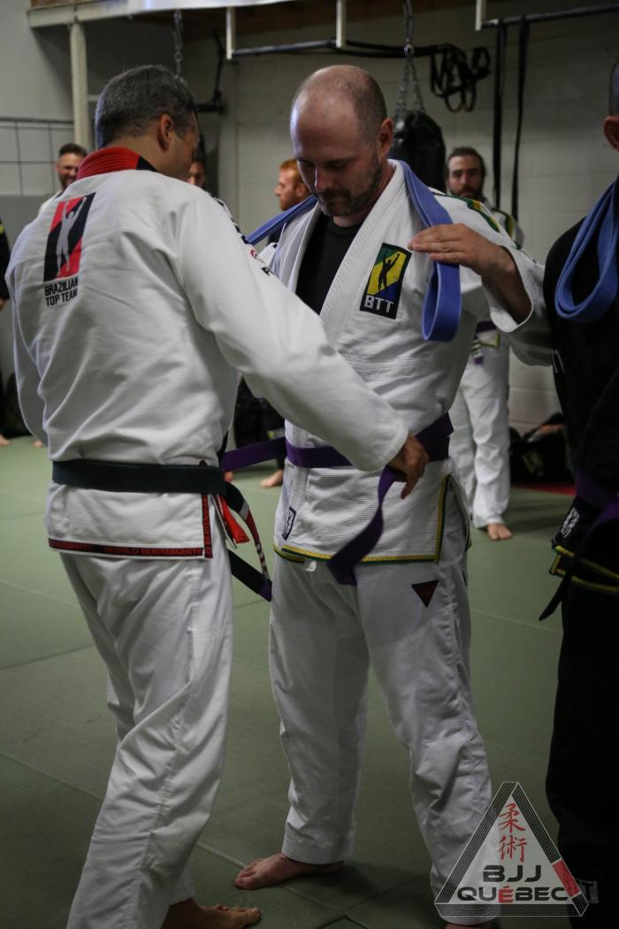 Purple belt · June 2, 2024 · Promoted by Guy Montreuil