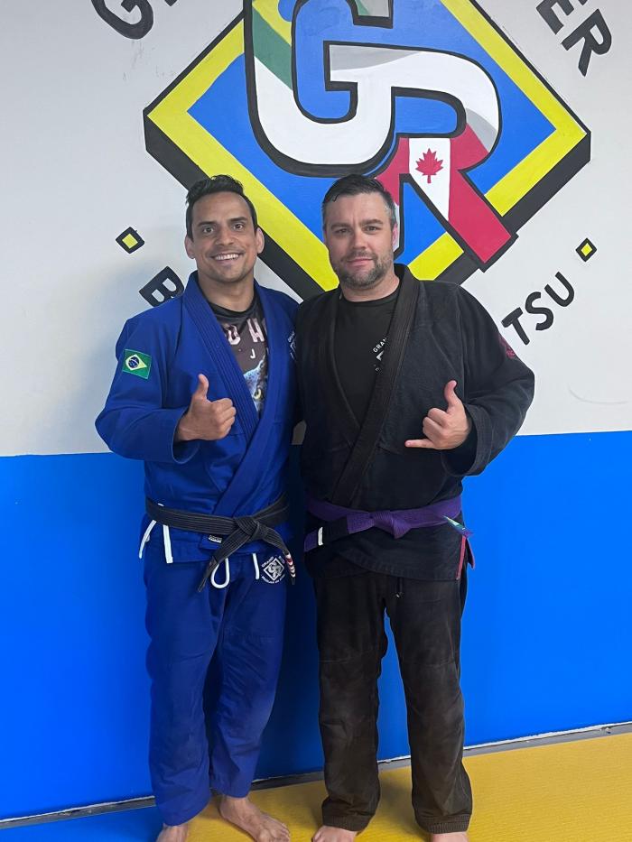 First strip on Purple Belt from Professor Cicero Schiavini
