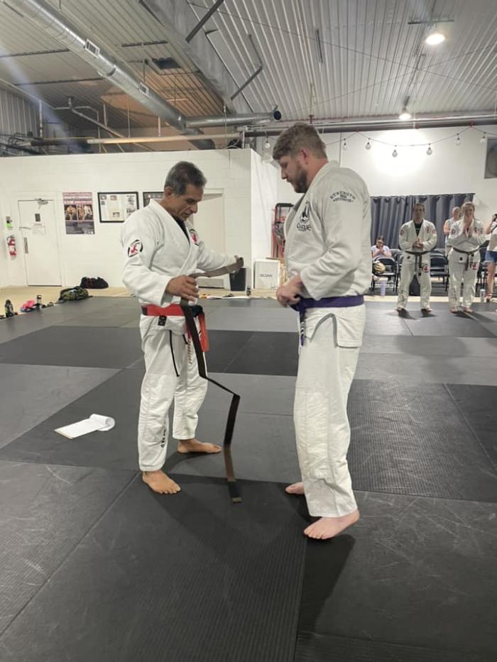 Another angle of my brown belt promotion. Such an honor!