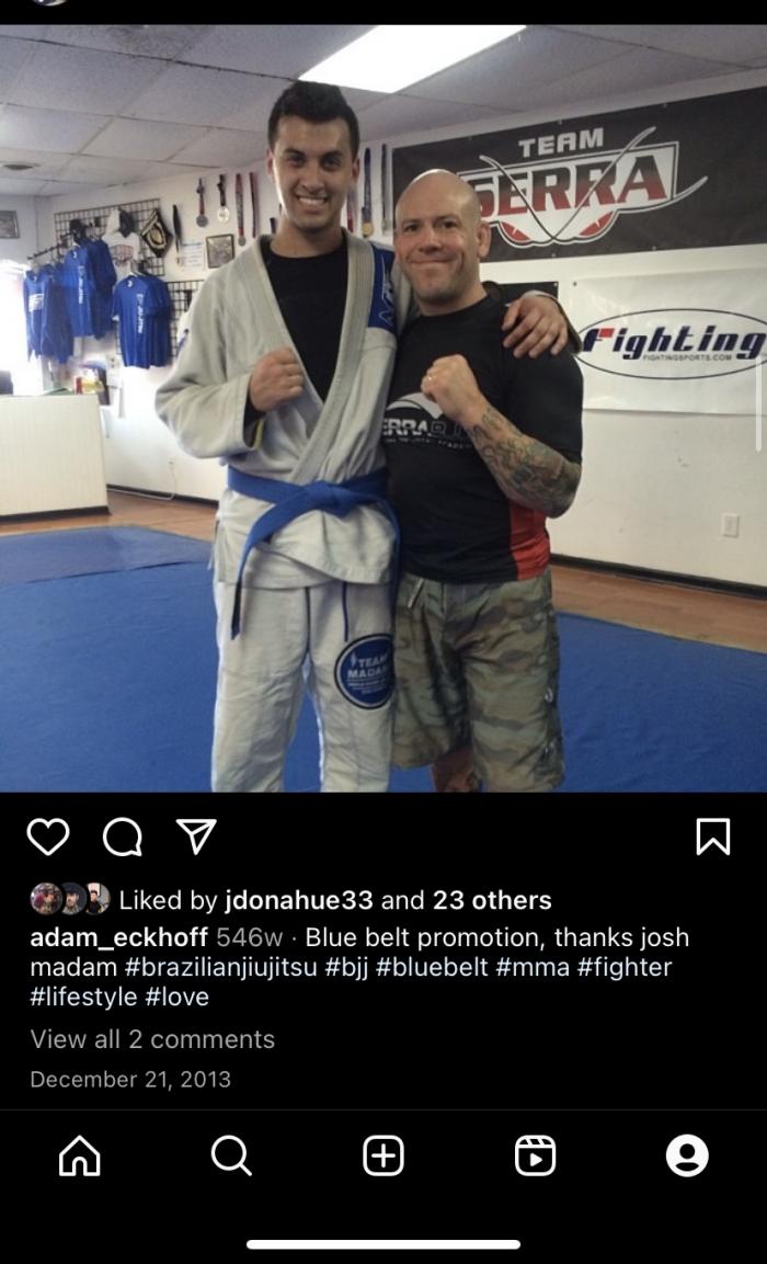 Blue belt · December 21, 2013 · Promoted by Josh Madama