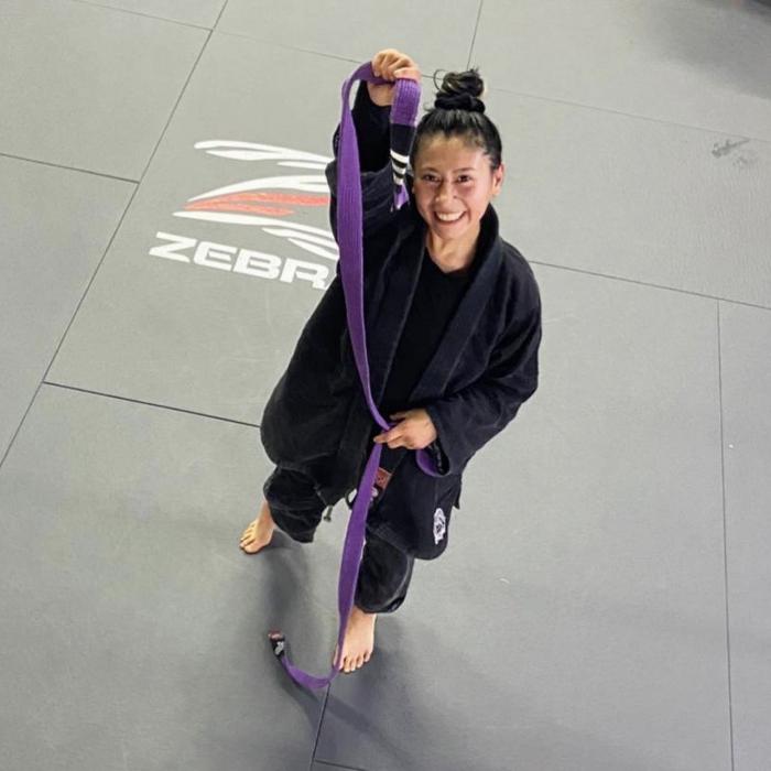 De regreso al treino, tapes en purple belt ✨
