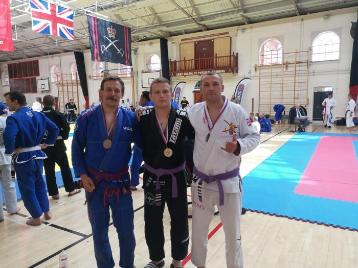 Competing at purple belt interservice competition