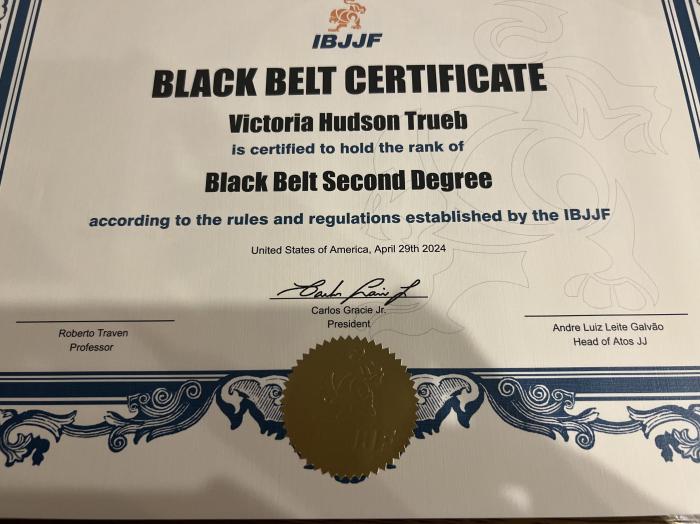 Black belt 2nd degree · February 1, 2024 · Promoted by Roberto Traven