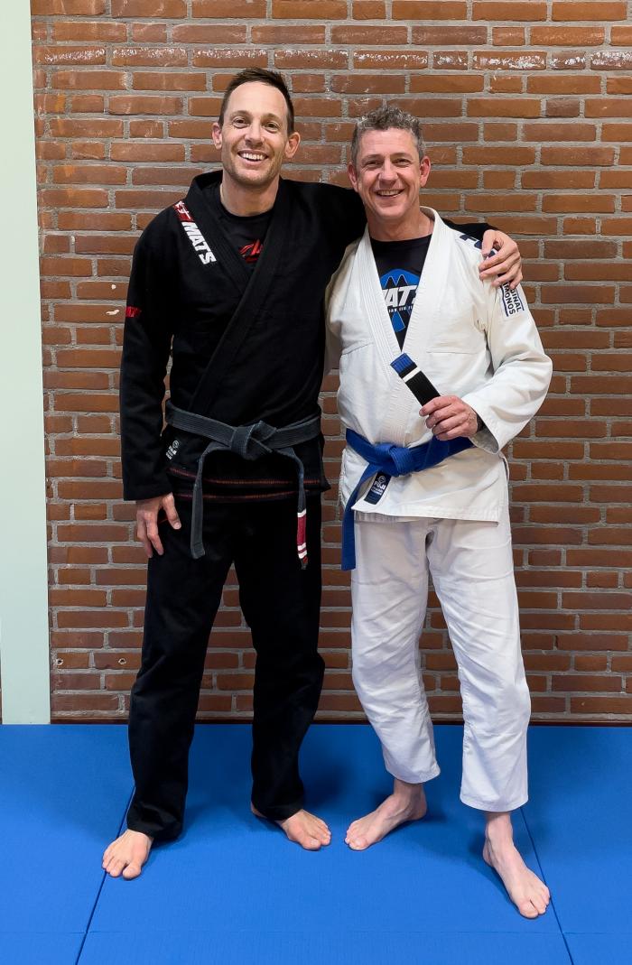 First stripe on blue