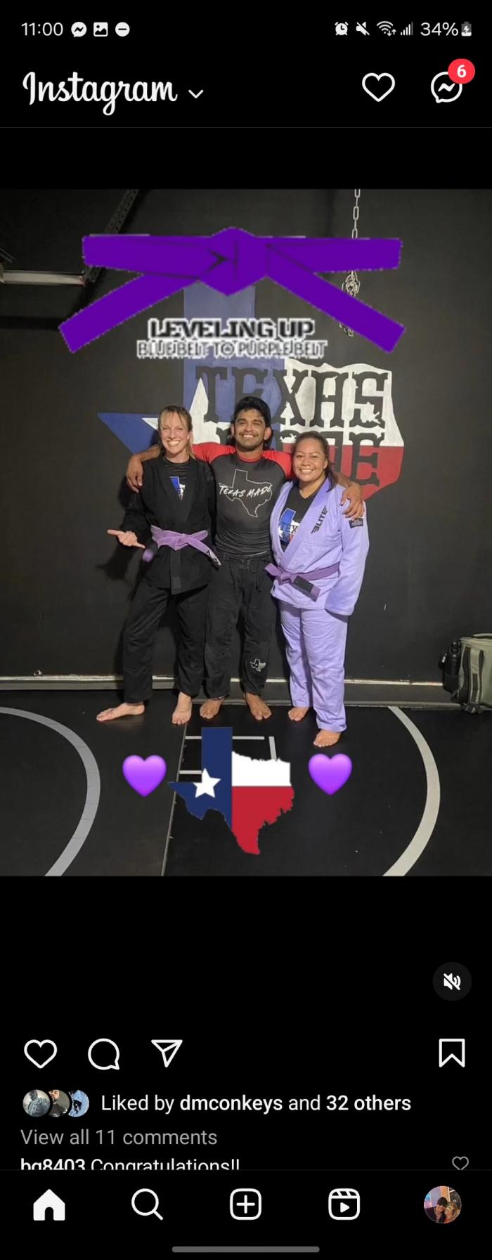 Purple belt · June 13, 2024 · Promoted by Leroy Montoya