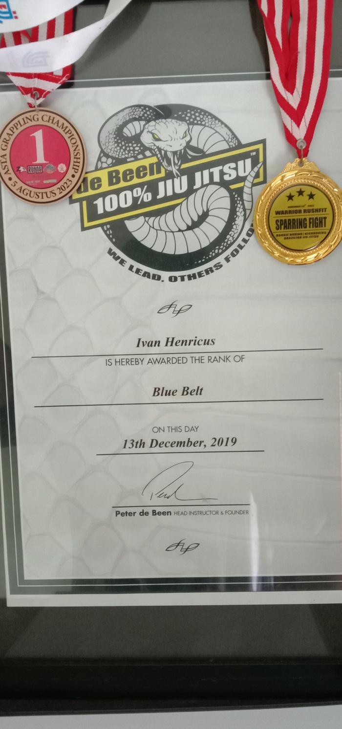 Blue belt · December 13, 2019 · Promoted by Peter de Been
