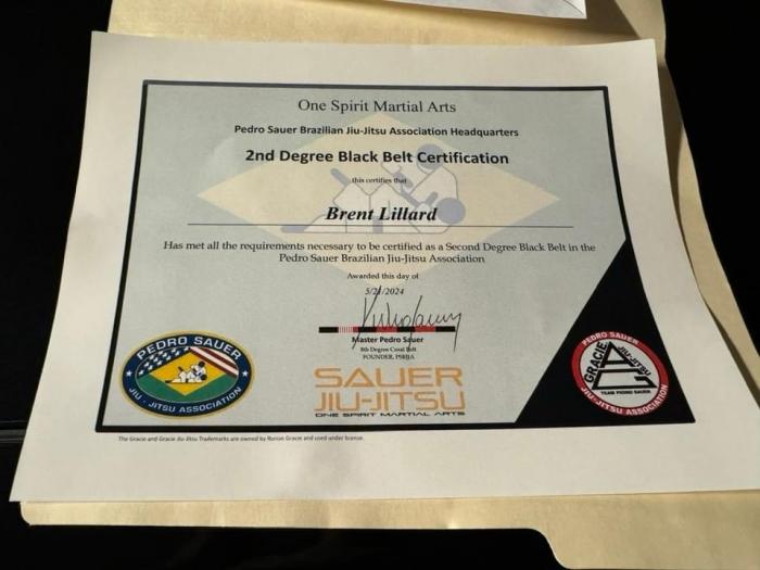 Black belt 2nd degree · May 21, 2024 · Promoted by Pedro Sauer
