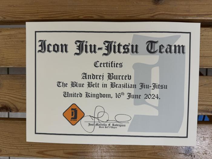 Blue belt · June 16, 2024 · Promoted by Jose Marcello Rodrigues