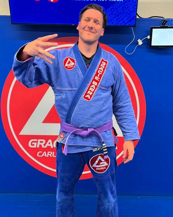 Purple belt · April 1, 2022 · Promoted by Prof. Leonard Henrique Oliveira Da Silva