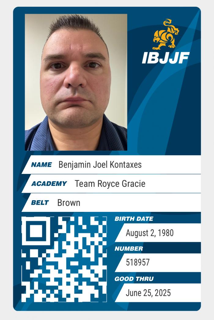 Brown belt · October 29, 2022 · Promoted by Royce Gracie; Wil Dorsett; Troy Champney