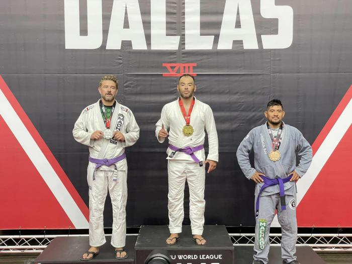 Jiu Jitsu World League as Purple Belt (Silver)
