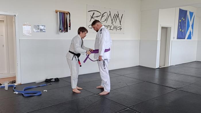 Purple belt · June 9, 2024 · Promoted by Giles Garcia