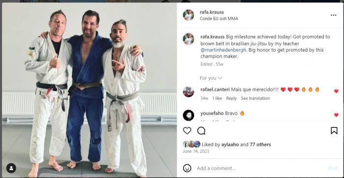 Brown belt · June 7, 2023 · Promoted by Martin Hedenbergh