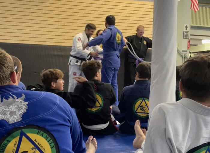 August 8, 2021: Promotion to blue belt by Prof. Bruno Ferreira @ Ferreira Family Fight Academy in Ukiah, CA