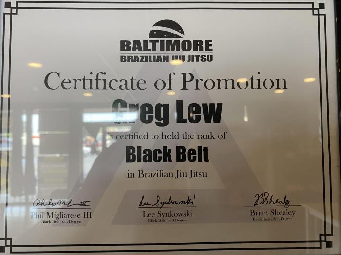 Black belt · June 1, 2021 · Promoted by Phil Migliarese