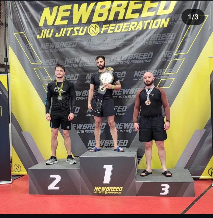 3rd place as a brown belt in no-gi advanced absolute may 2023