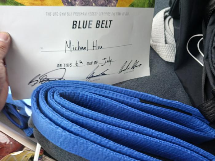 Blue belt · July 6, 2024 · Promoted by Kevin Baracaldo UFC Gym Long Island