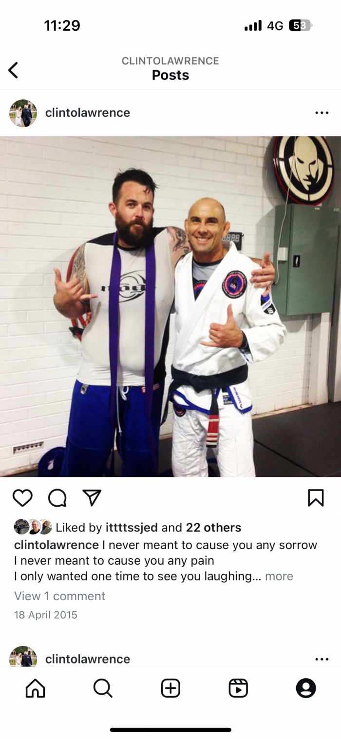 Purple belt · April 20, 2015 · Promoted by Adam Metcalf