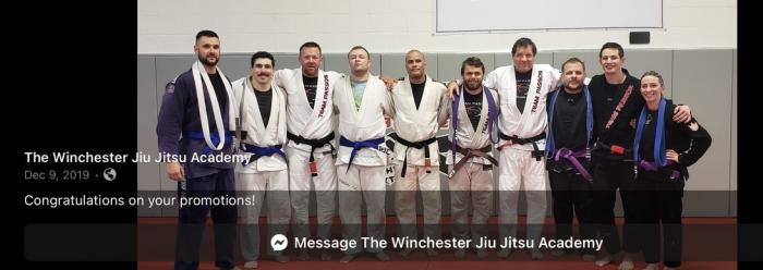 Purple belt · December 9, 2019 · Promoted by Bob Gibson