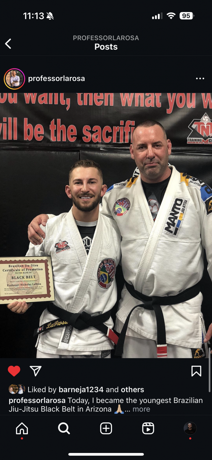 Black belt · May 10, 2023 · Promoted by Nick Larosa