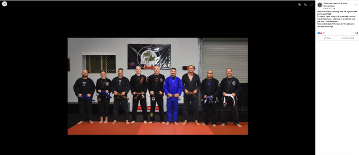 Blue belt · December 17, 2021 · Promoted by Chris Boles