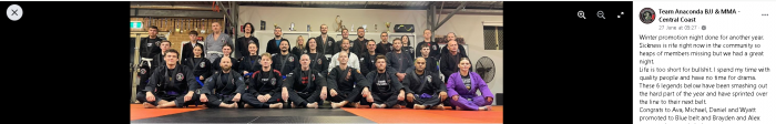Purple belt · December 15, 2023 · Promoted by Chris Boles