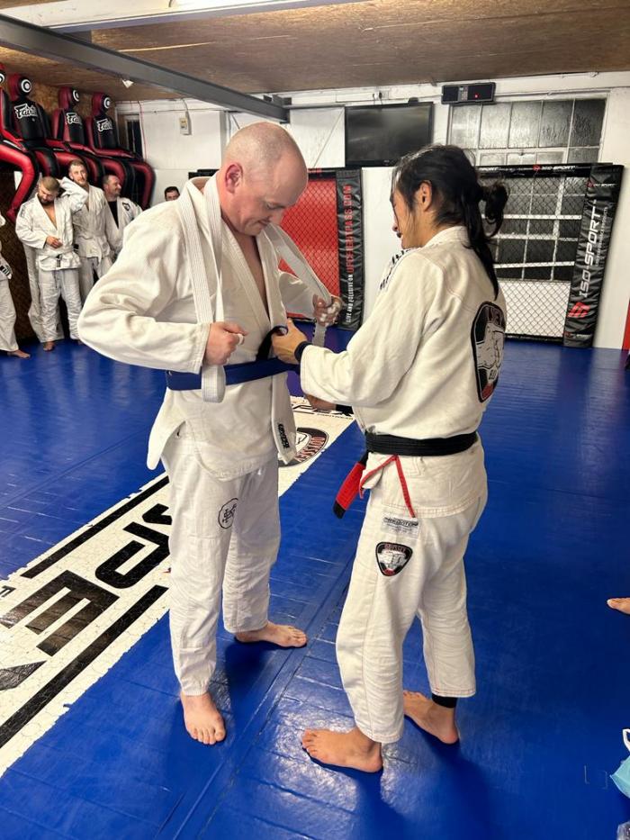 Blue belt · December 8, 2022 · Promoted by Dom Tsui