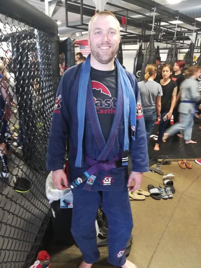 Purple belt · June 24, 2018 · Promoted by Ethan Day