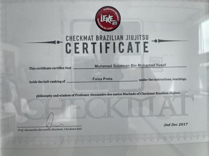 Black belt · December 2, 2017 · Promoted by Alexsandro dos santos Machado