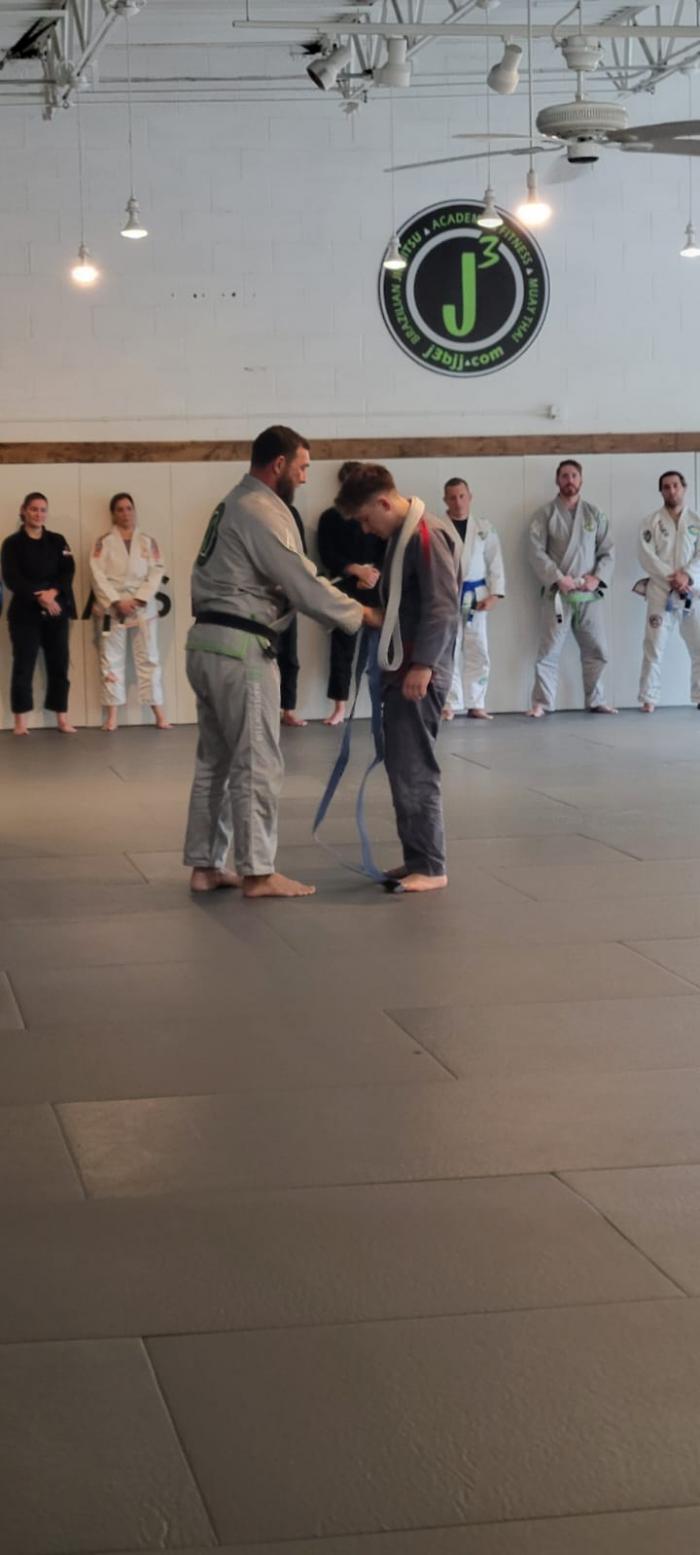 Blue belt · July 17, 2024 · Promoted by Jamie Williams